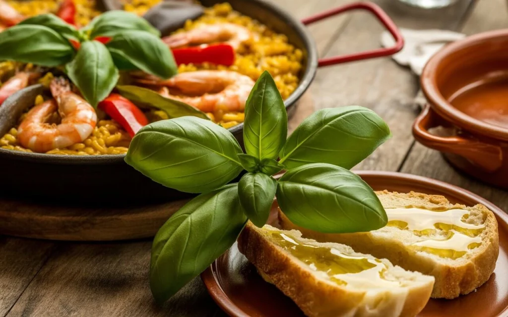 Basil in Spanish Food
