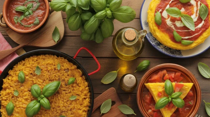 Basil in Spanish Food